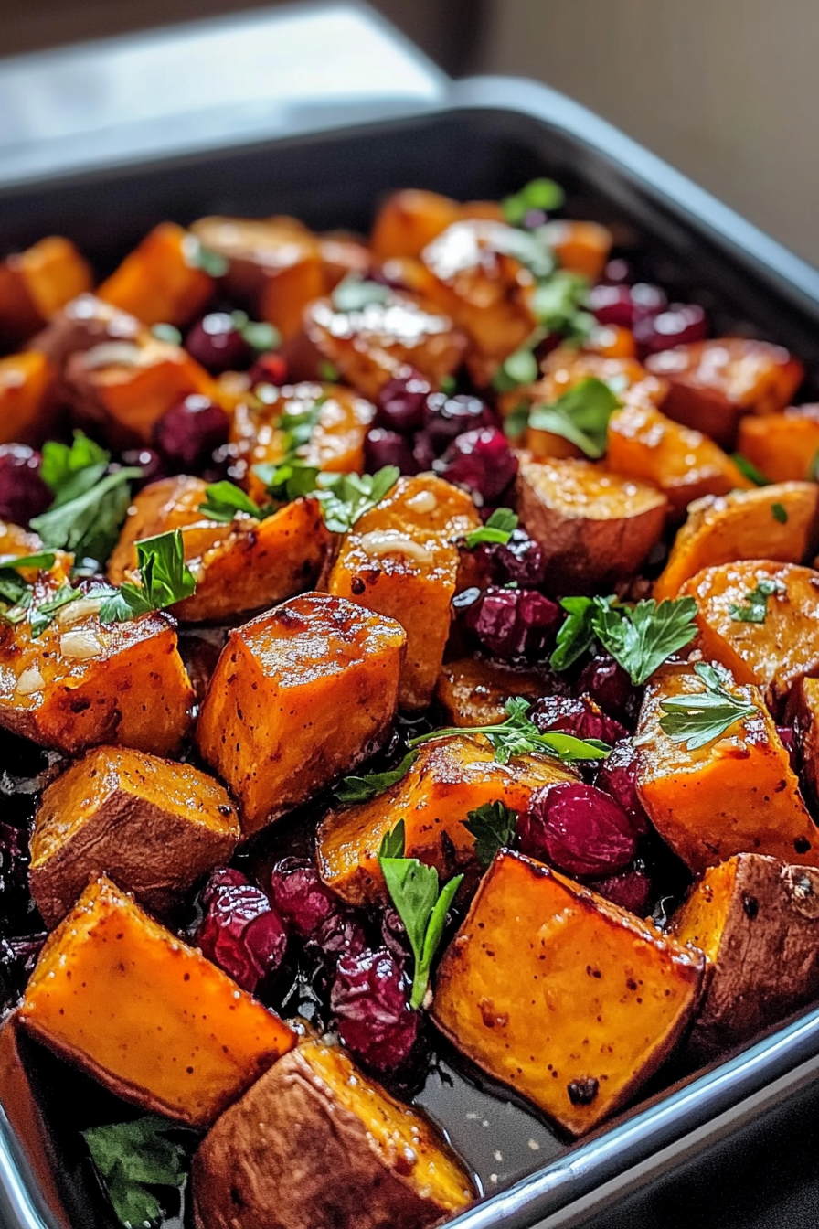 Maple Roasted Sweet Potatoes