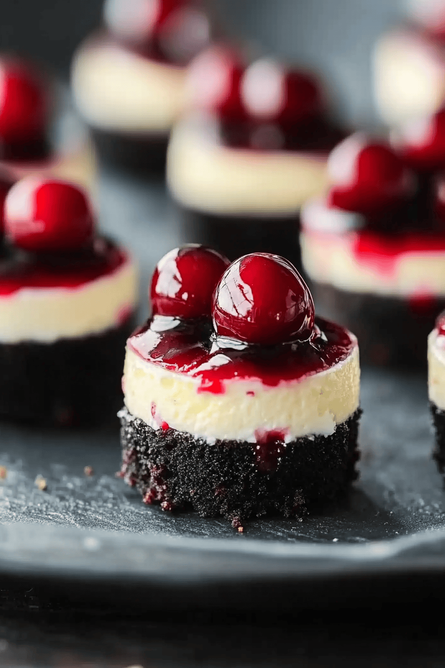 Mini Cherry Cheesecakes