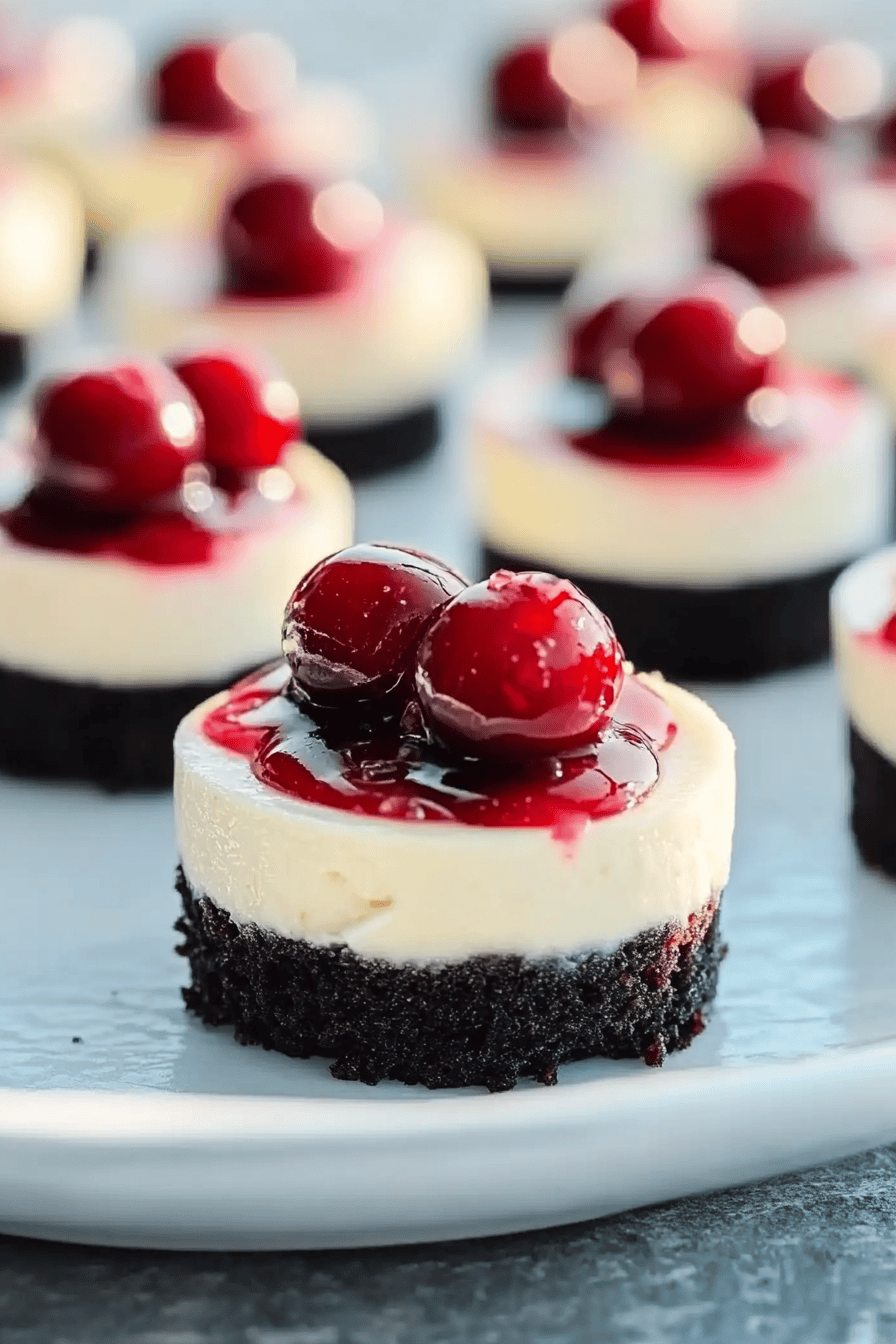 Mini Cherry Cheesecakes