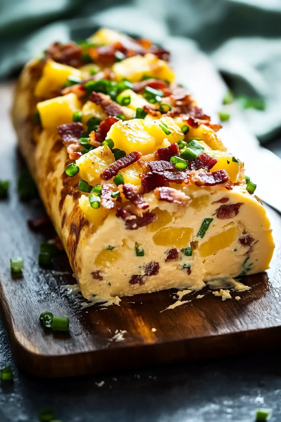 pineapple bacon cheese log