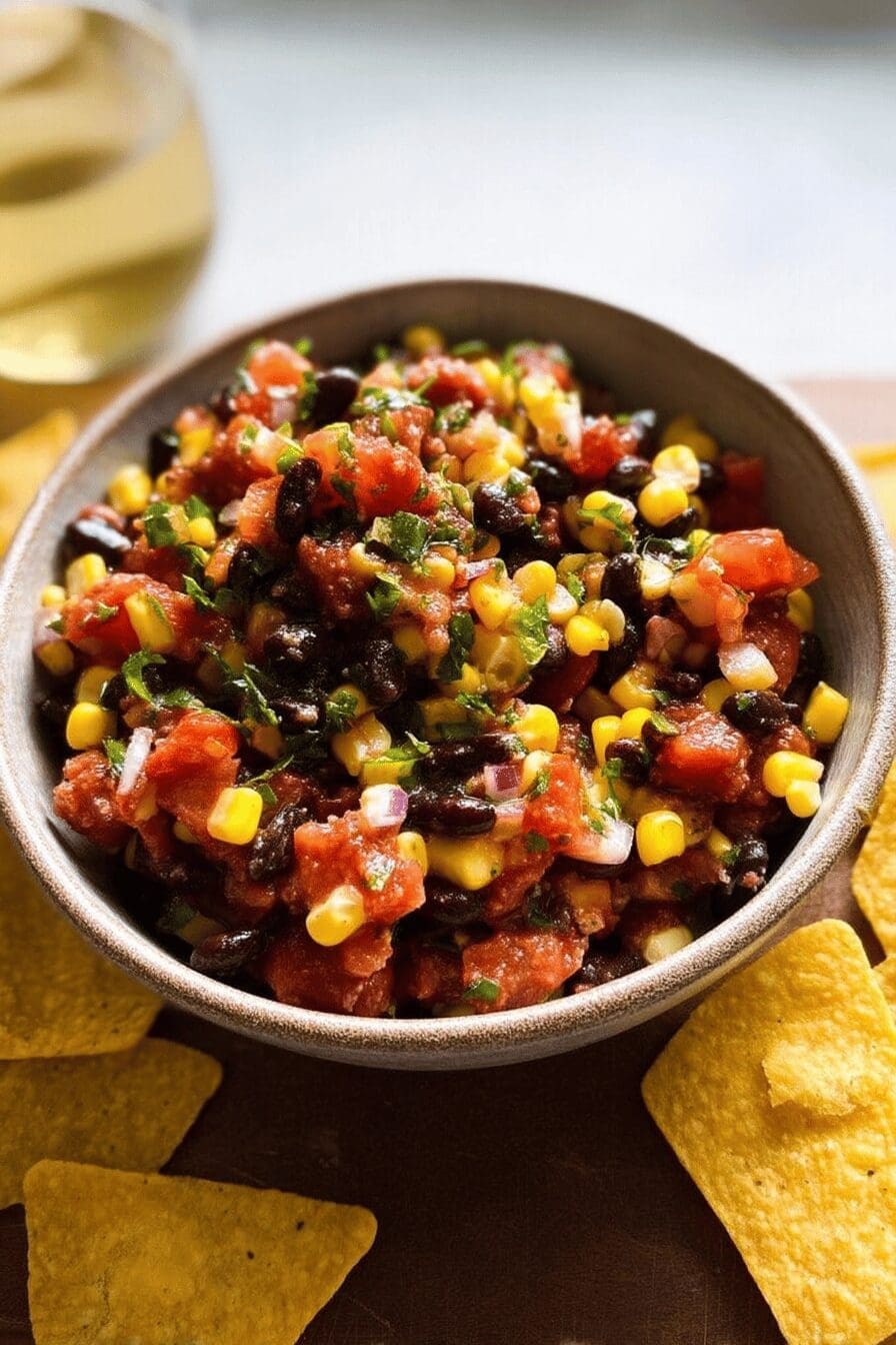 chorizo black bean corn salsa