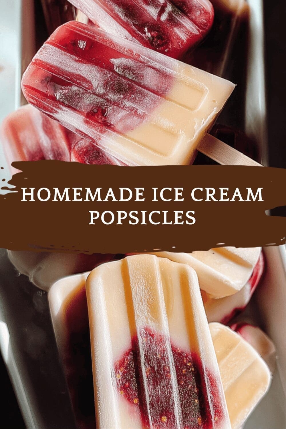 Homemade Ice Cream Popsicles