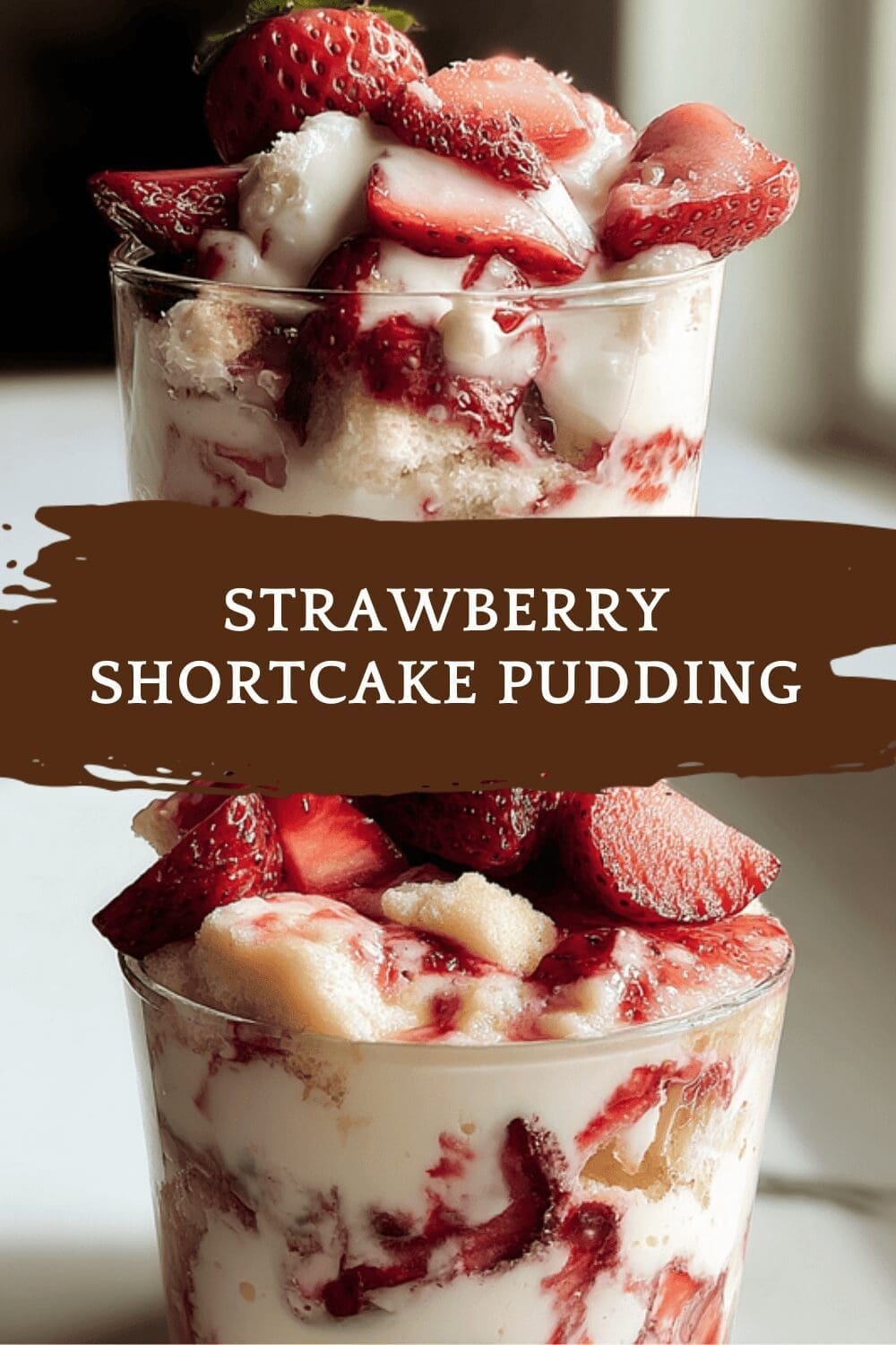 Strawberry Shortcake Pudding