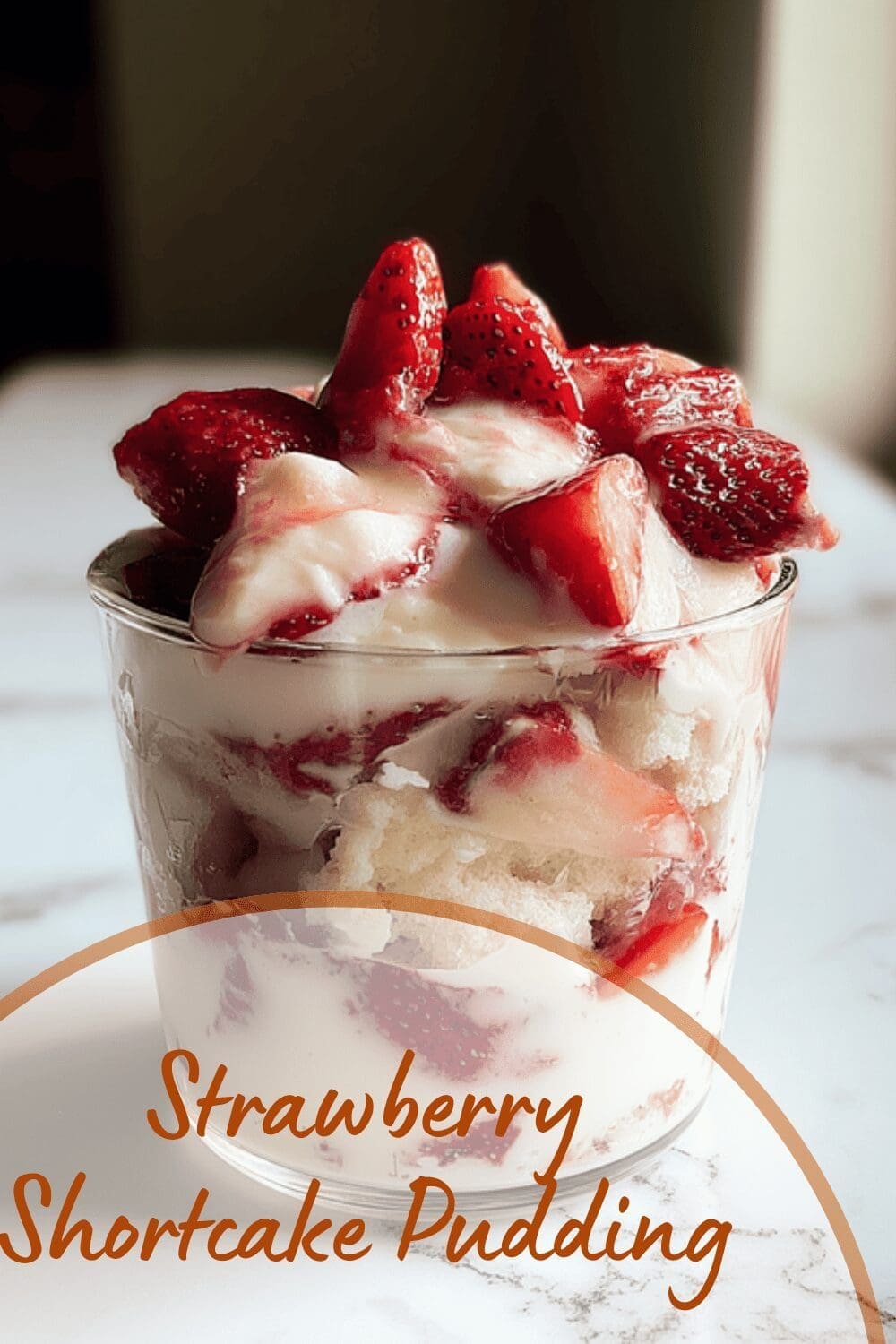 Strawberry Shortcake Pudding