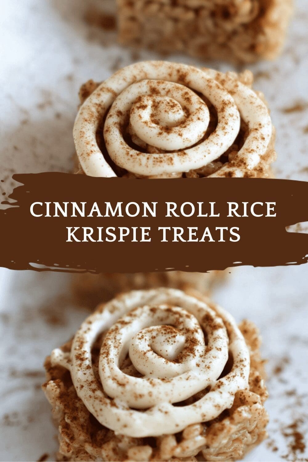 Cinnamon Roll Rice Krispie Treats