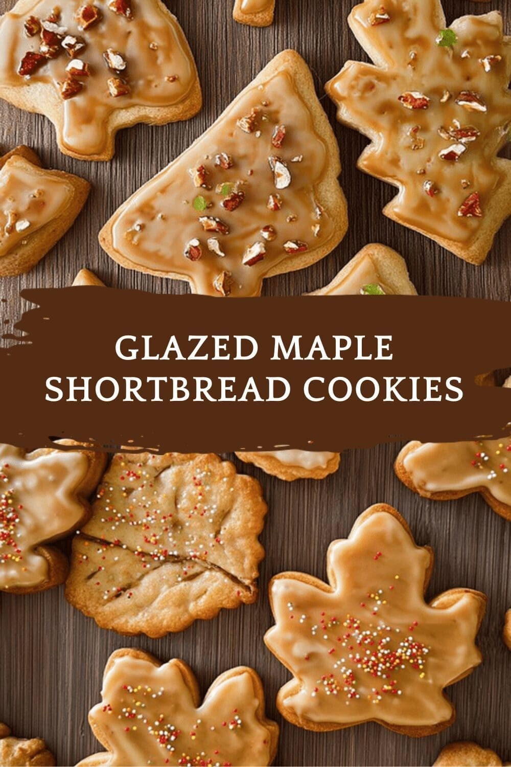 Glazed Maple Shortbread Cookies