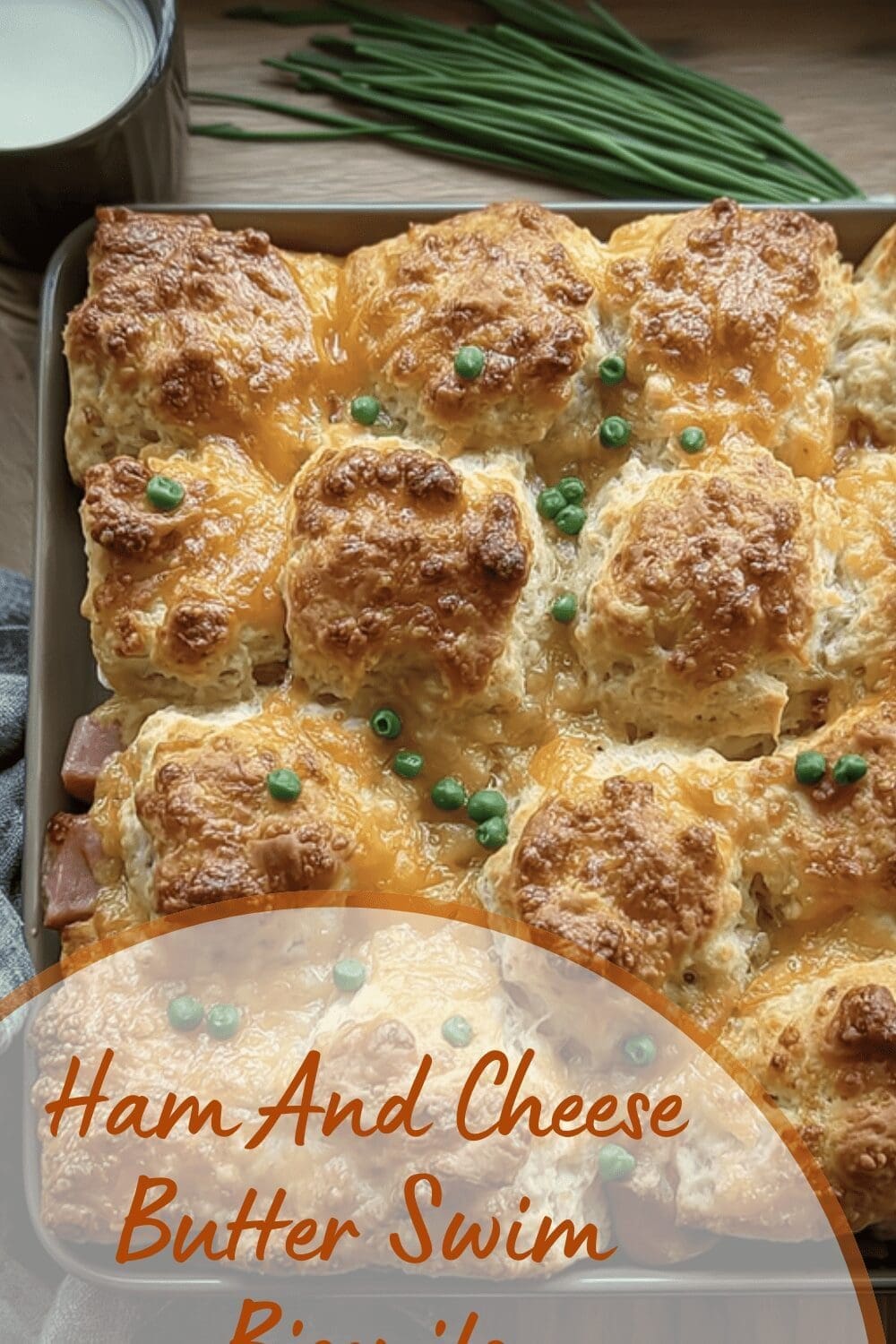 Ham And Cheese Butter Swim Biscuits