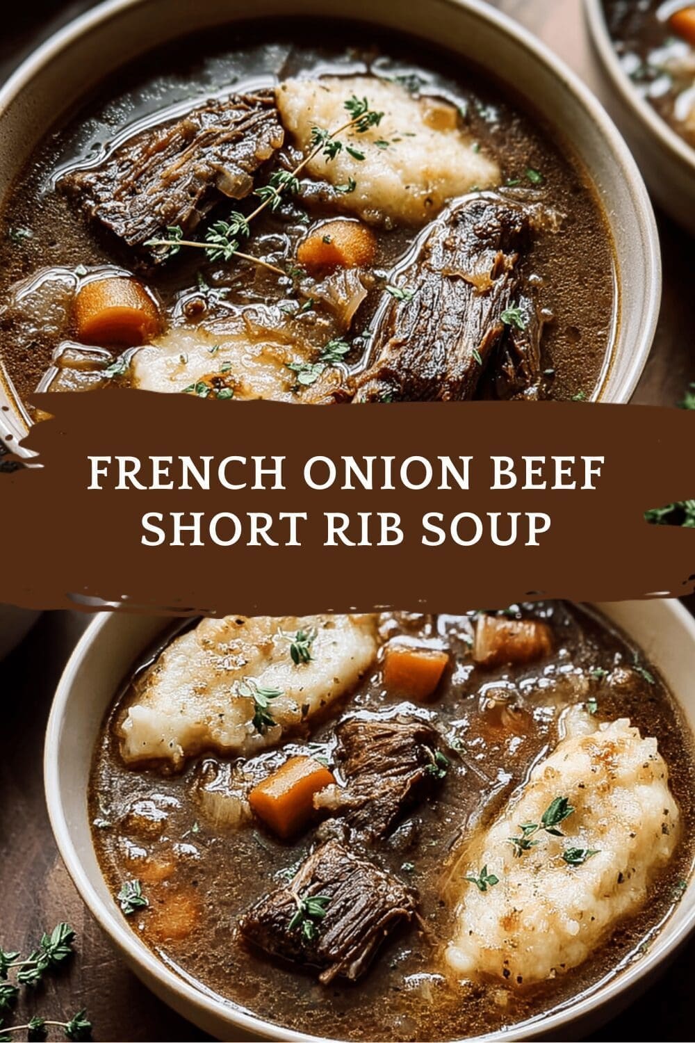 French Onion Beef Short Rib Soup