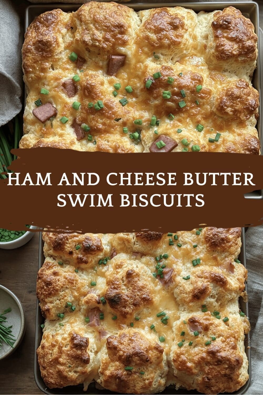 Ham And Cheese Butter Swim Biscuits