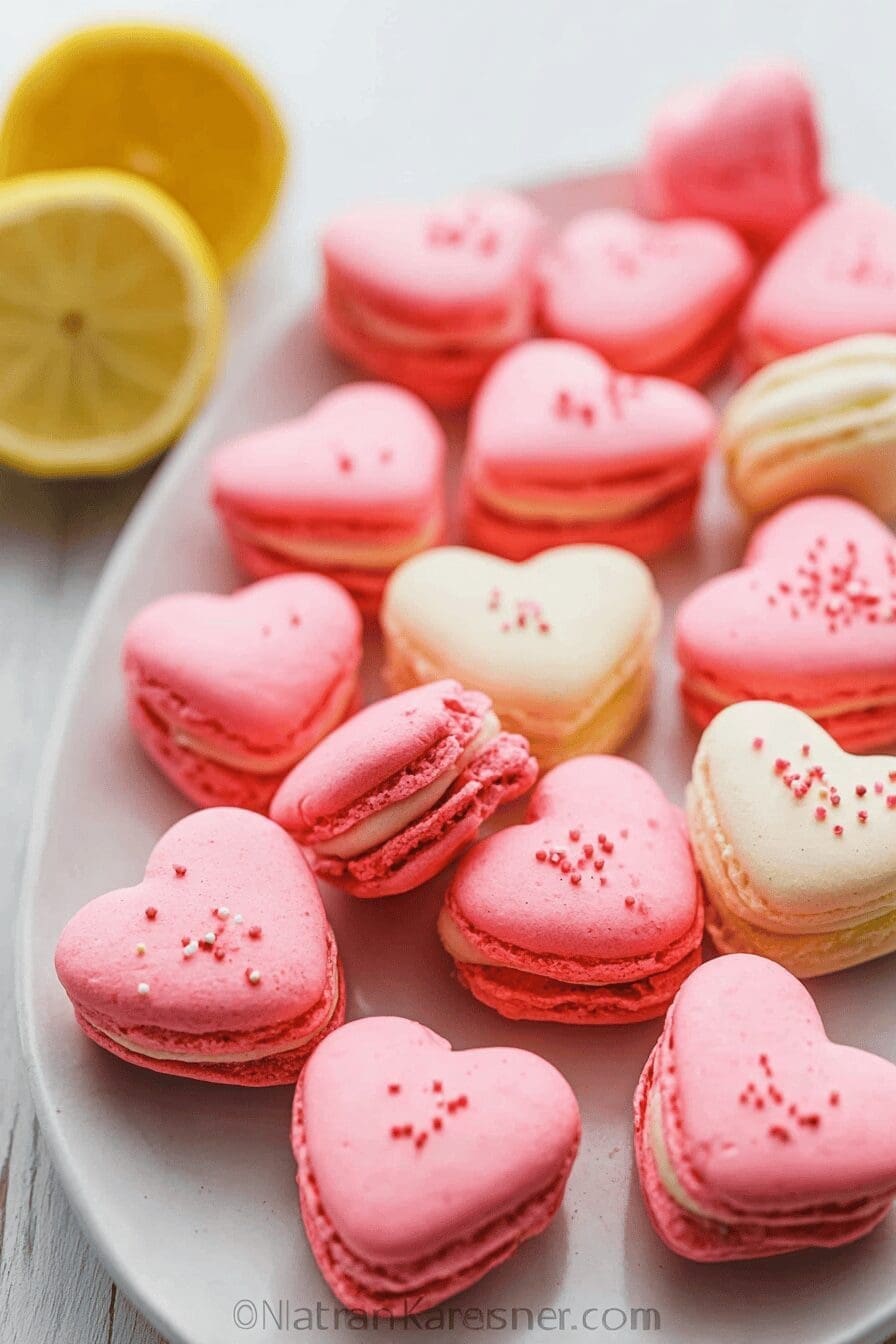 Heart Macarons
