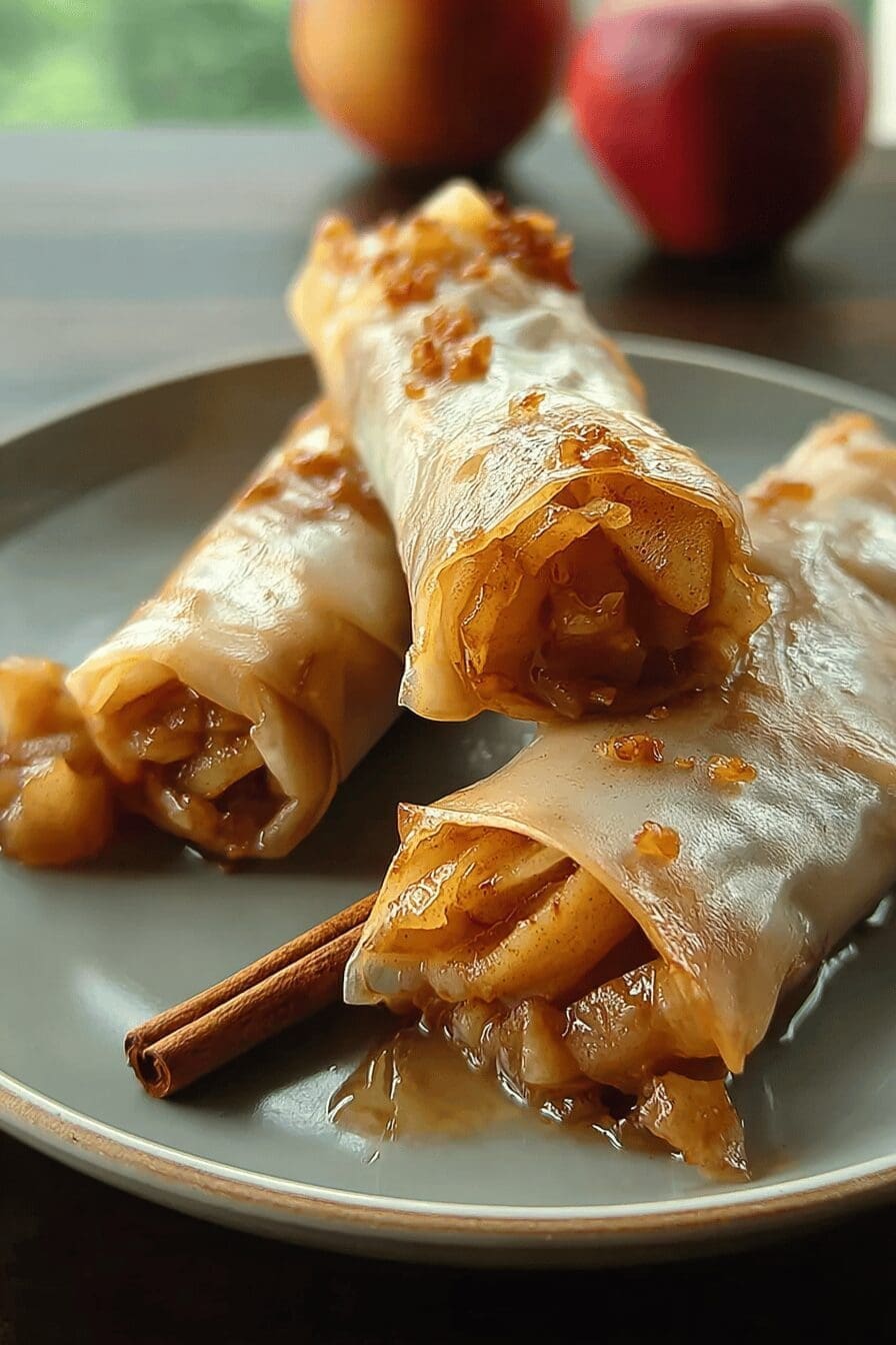 Apple Pie Rice Rolls