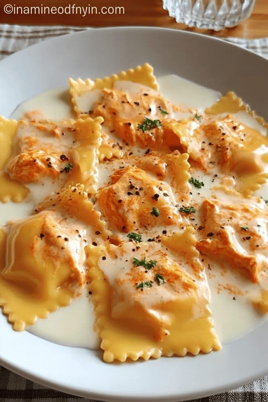 Buffalo Chicken Ravioli