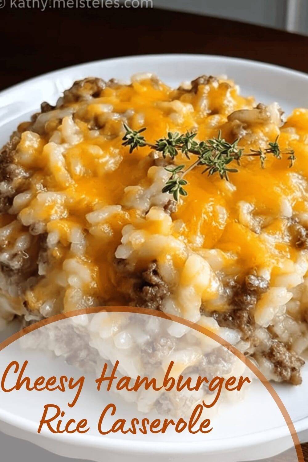 Cheesy Hamburger Rice Casserole
