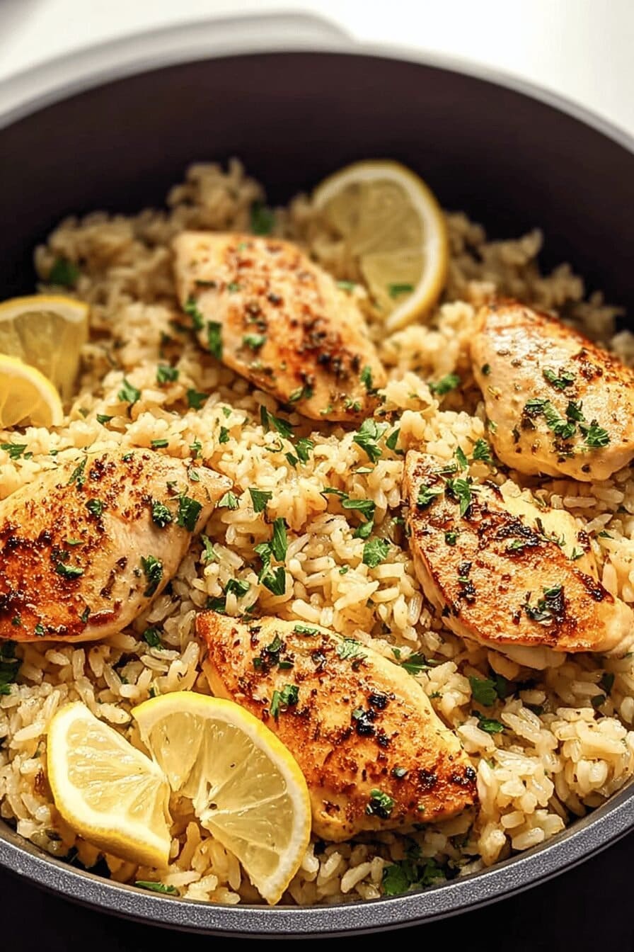 Lemon Herb Chicken Rice