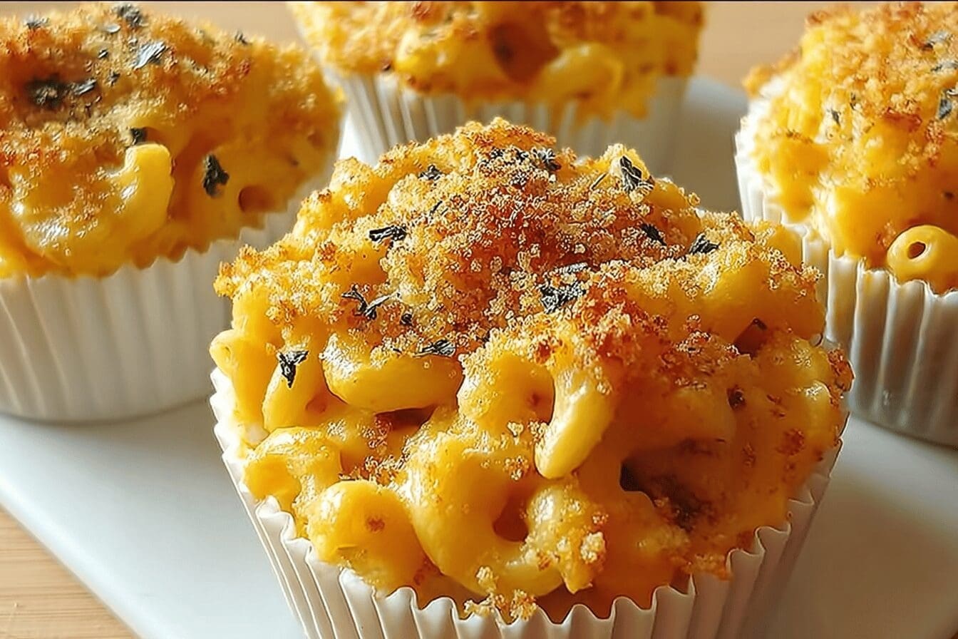 Pumpkin Mac And Cheese Cups