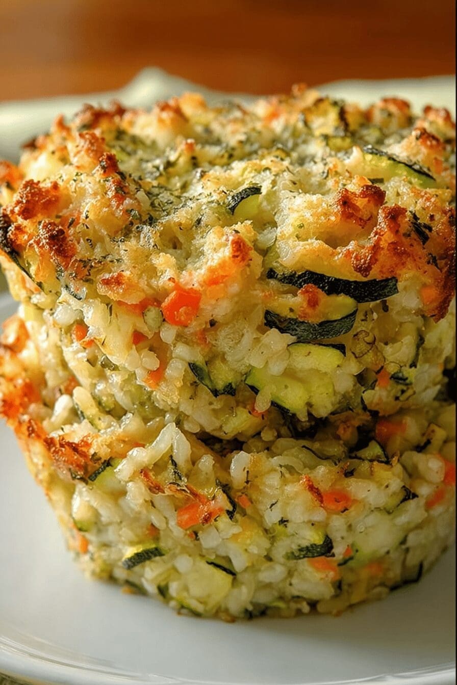 Zucchini Rice Stuffing Casserole