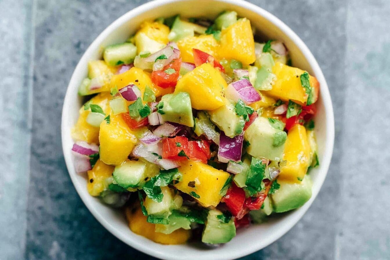 Mango Lime Avocado Salsa