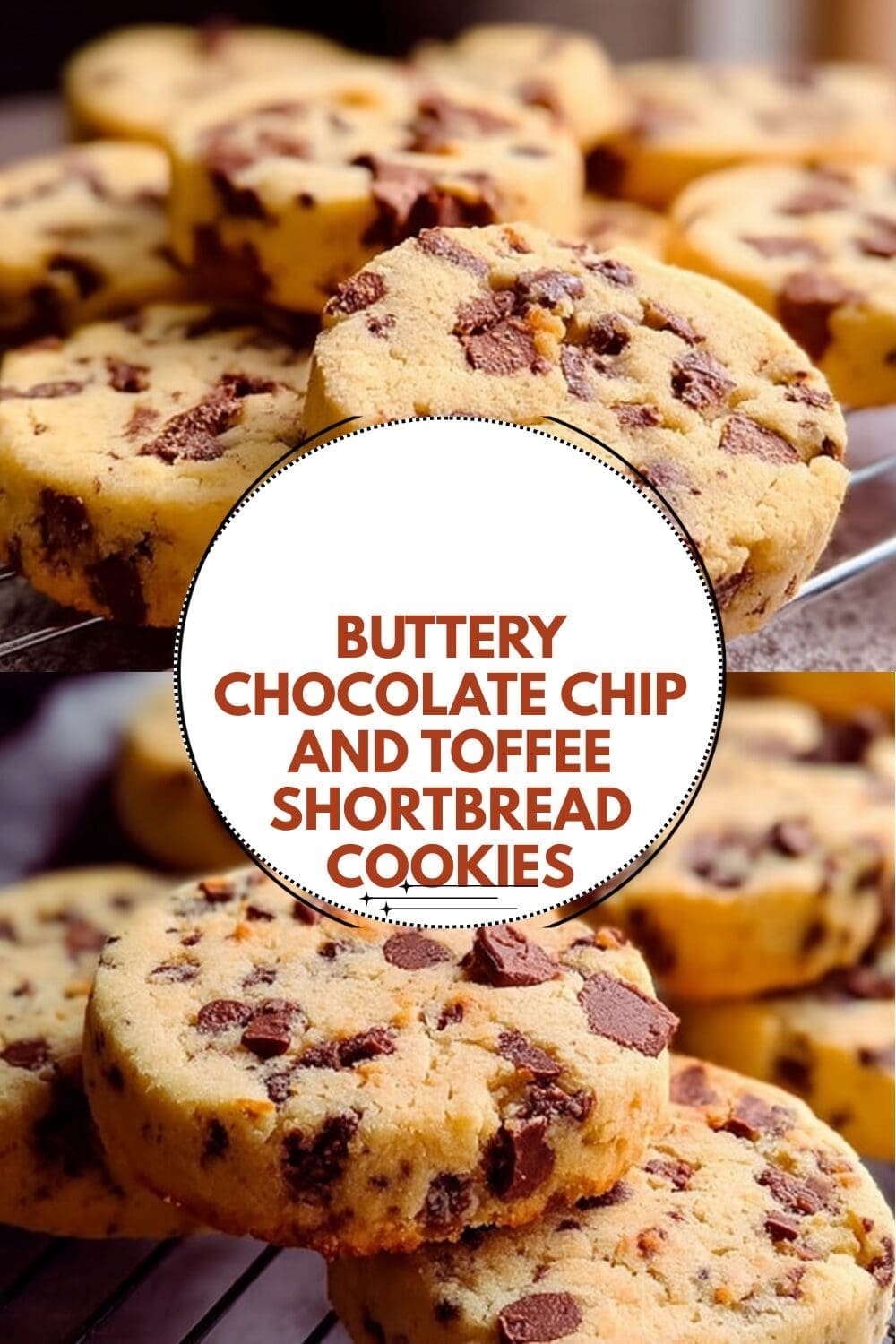 Buttery Chocolate Chip And Toffee Shortbread Cookies