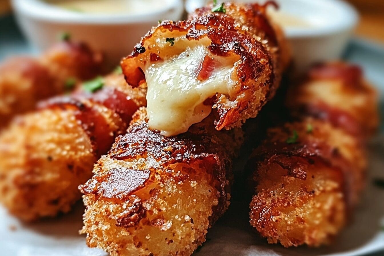 Chicken Cheese Stick Bombs