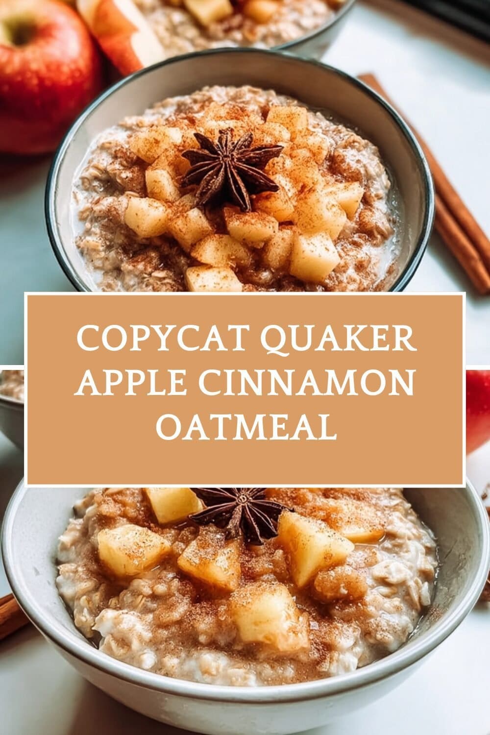 Copycat Quaker Apple Cinnamon Oatmeal