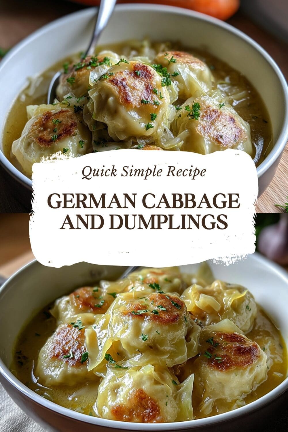 German Cabbage And Dumplings