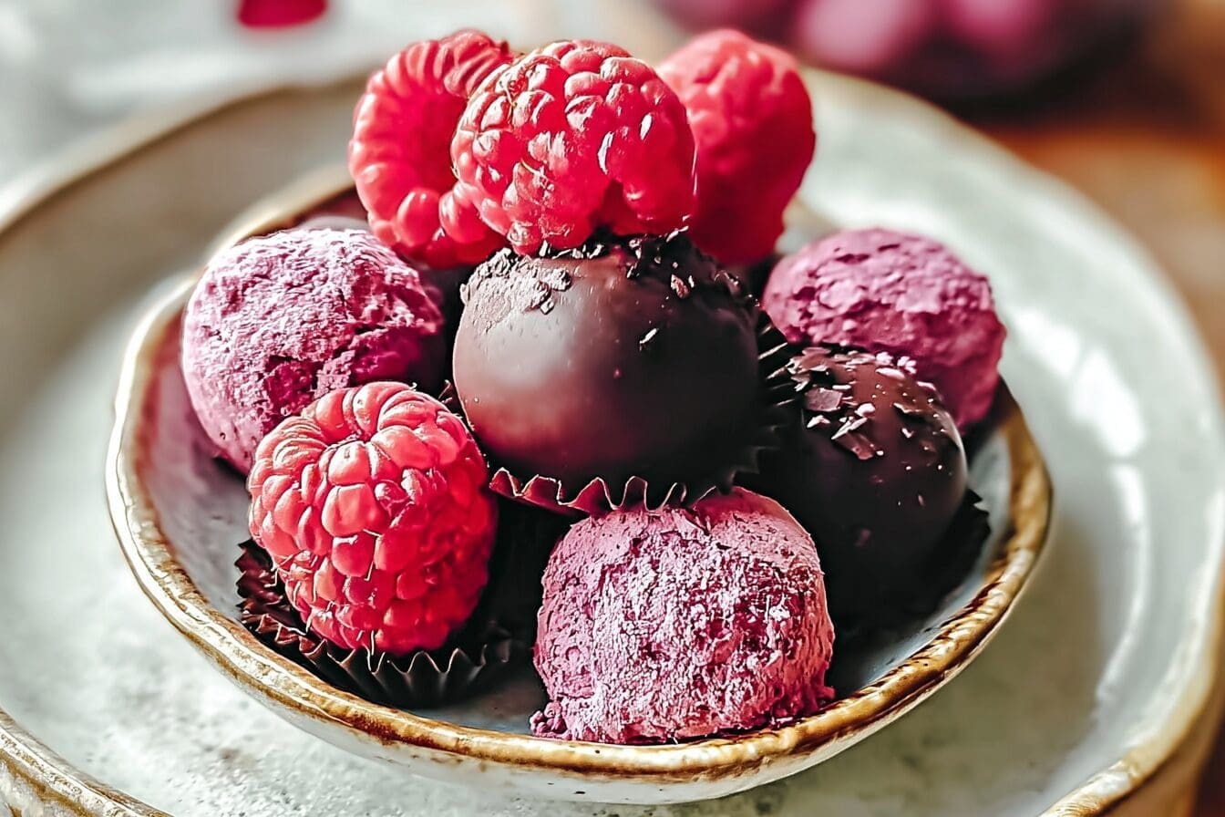 Raspberry Truffles