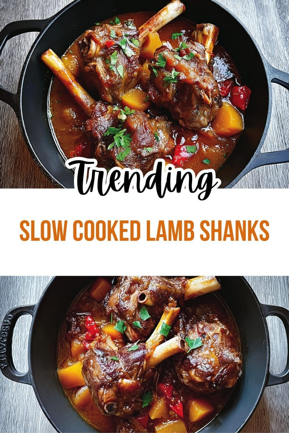 Slow Cooked Lamb Shanks