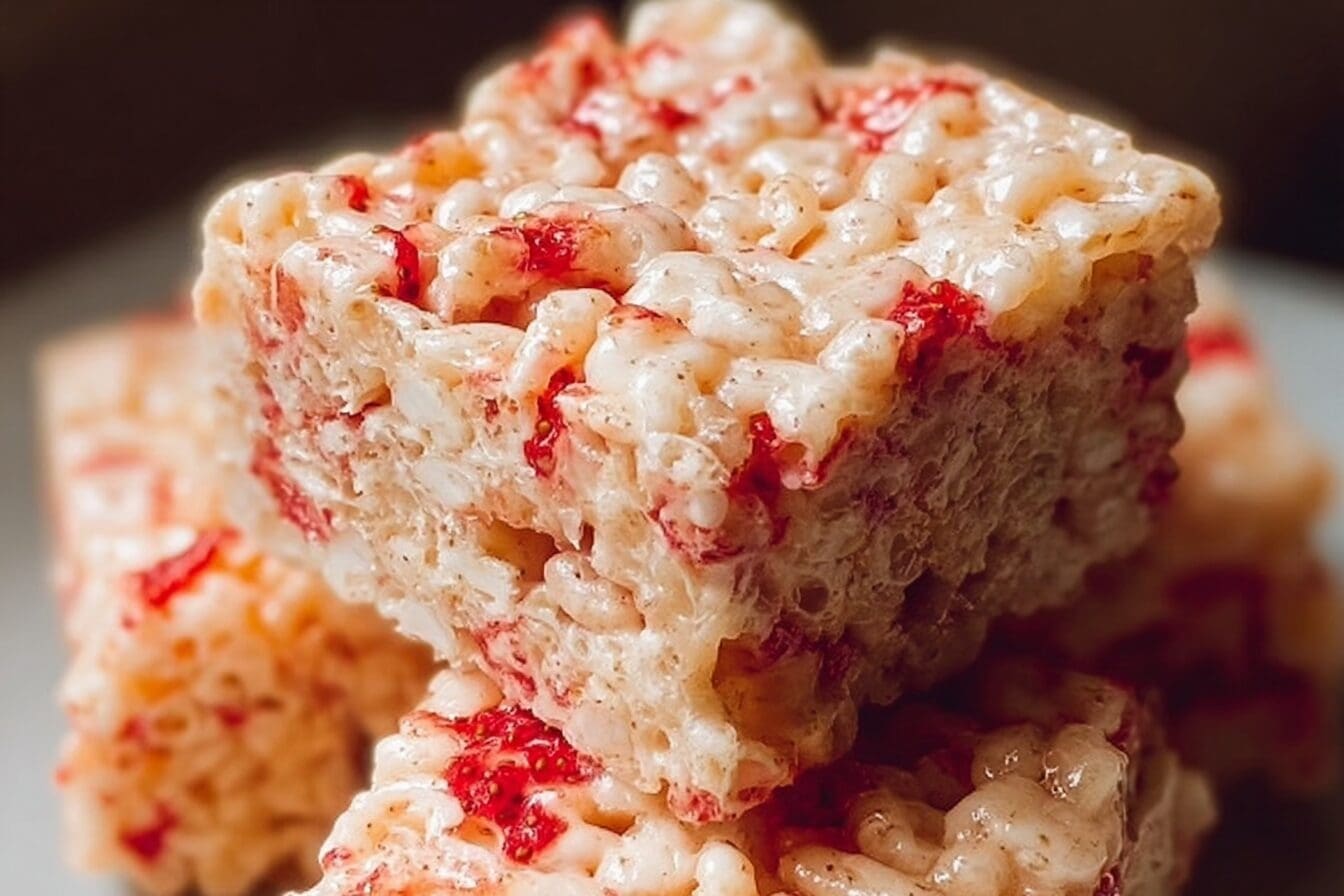 Strawberry Rice Krispie Treats