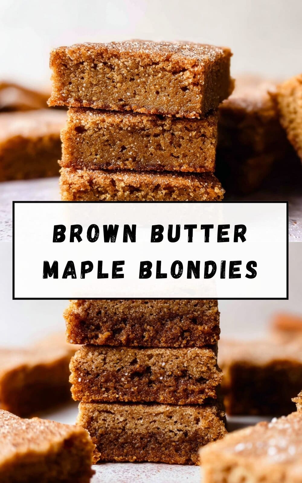 Brown Butter Maple Blondies