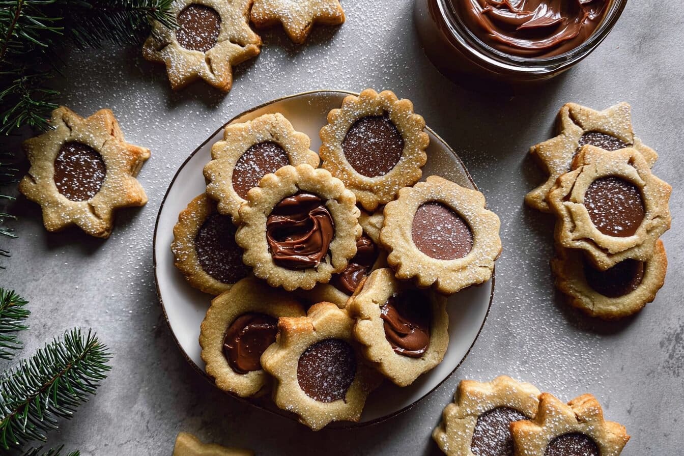 Nutella Linzer Cookies