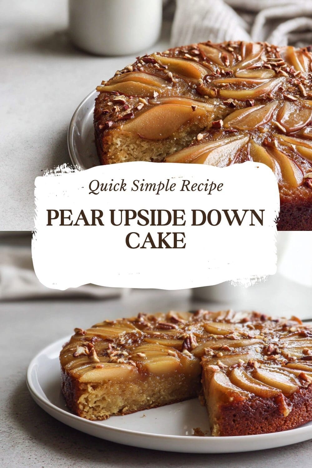 Pear Upside Down Cake