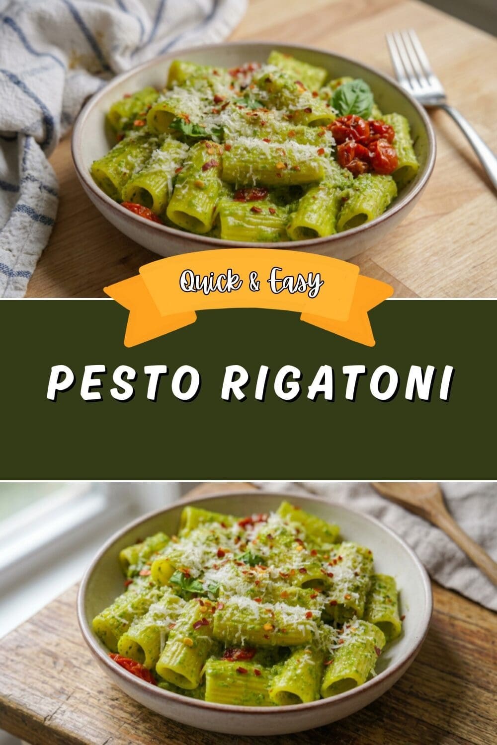 Pesto Rigatoni