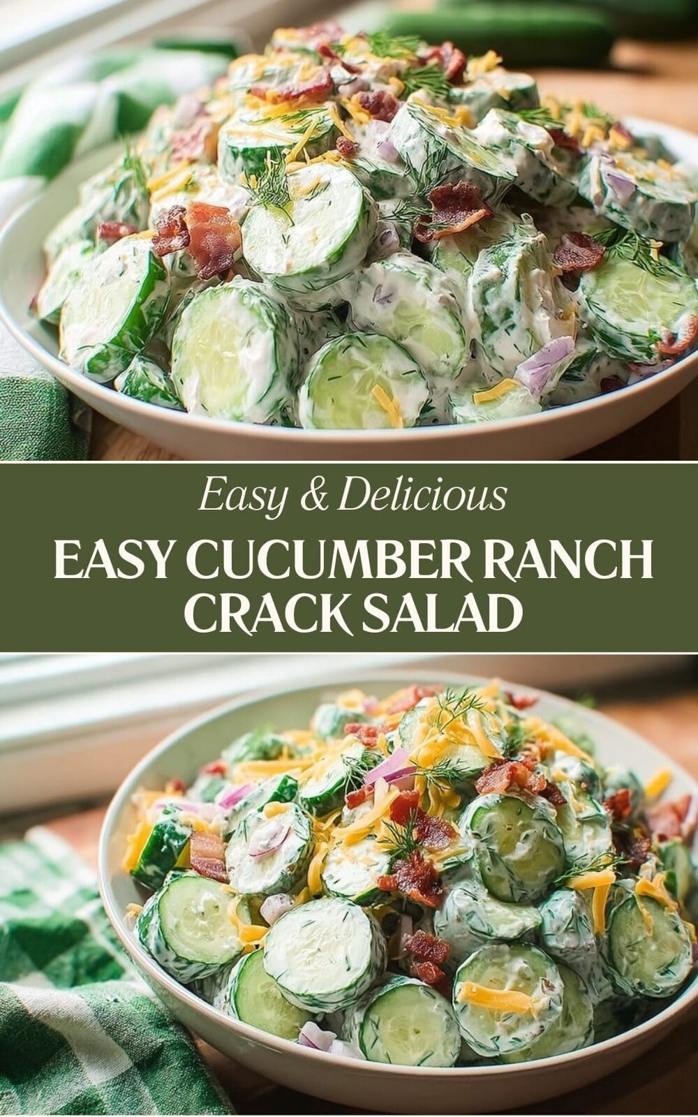Easy Cucumber Ranch Crack Salad