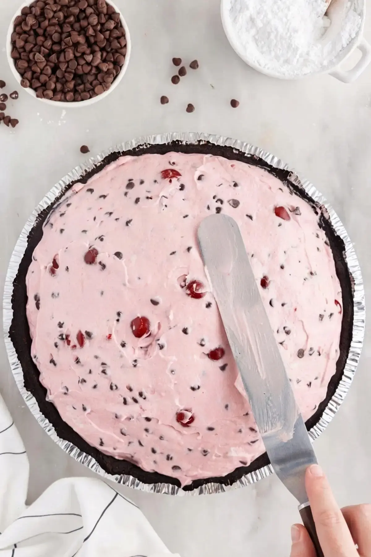 Chocolate Cherry Pie, Instructions