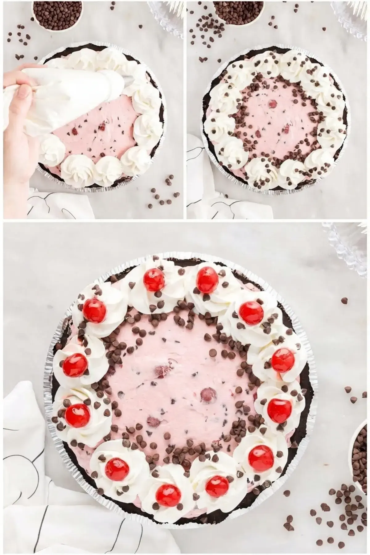 Chocolate Cherry Pie, Instructions