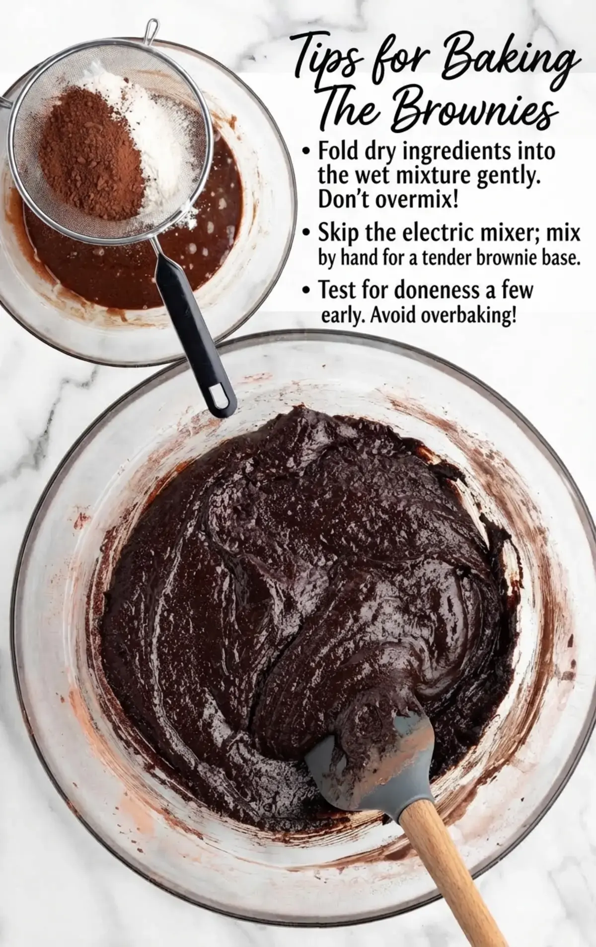 Chocolate Mousse Brownies, Tips for Baking The Brownies