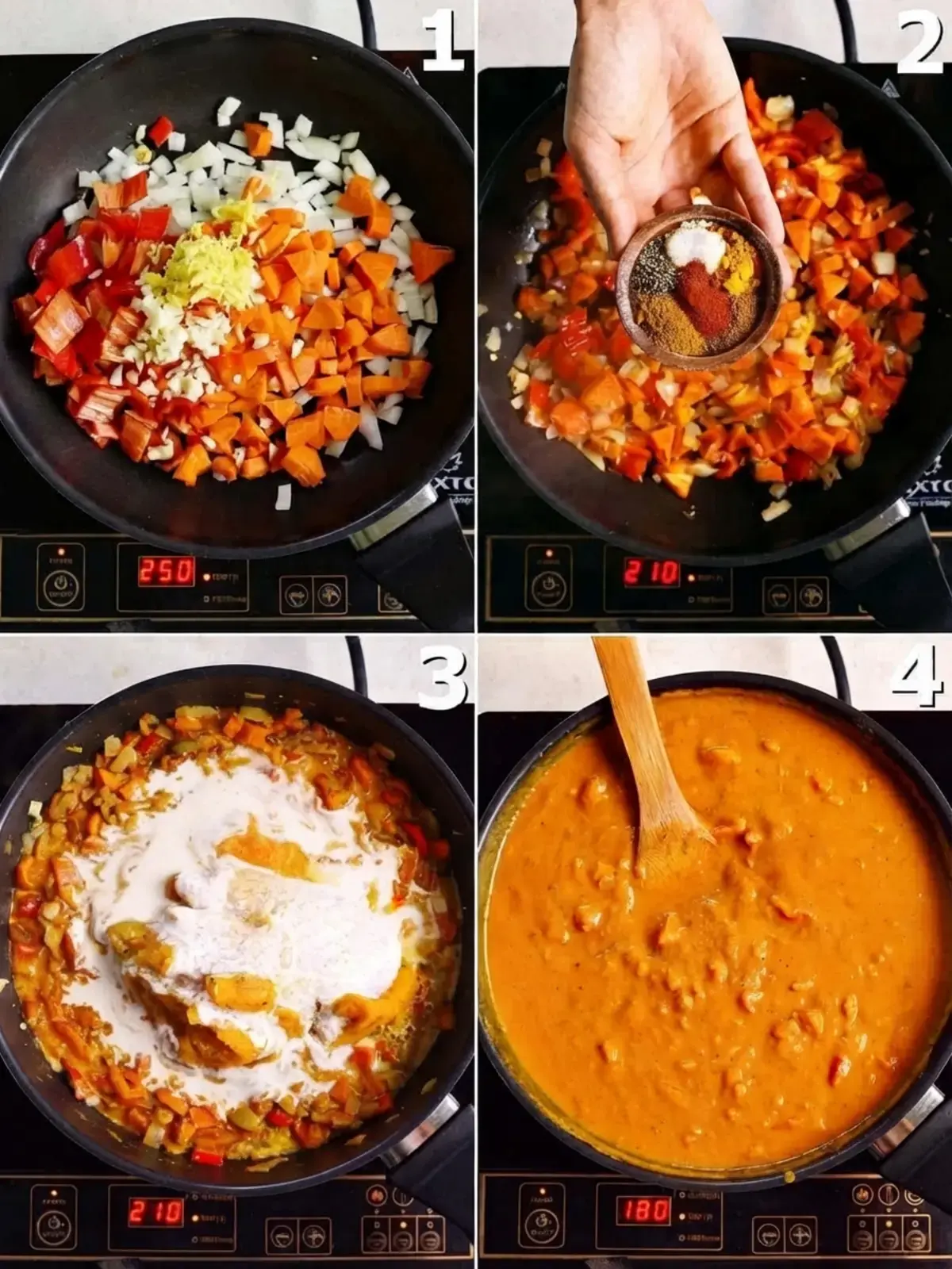 Indian Pumpkin Curry, Stovetop Method
