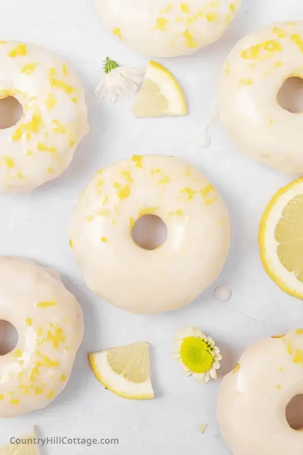 Lemon Donuts With Lemon Glaze, Lemon glaze for donuts