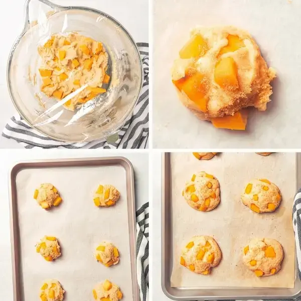 Mango Cookies, 1: Mix dough