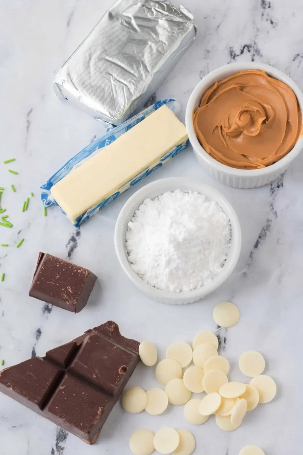 Peanut Butter Eggs, Ingredients Needed