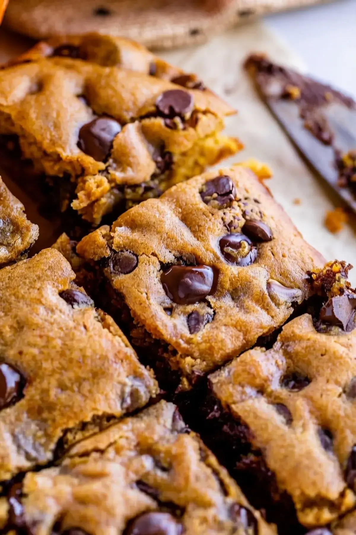 Pumpkin Bars With Chocolate Chips, Pumpkin acts like an egg