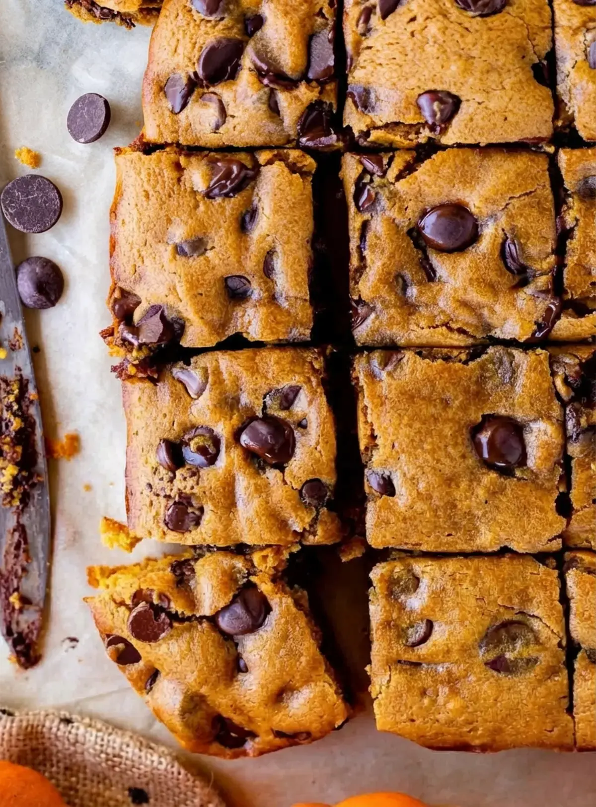 Pumpkin Bars With Chocolate Chips