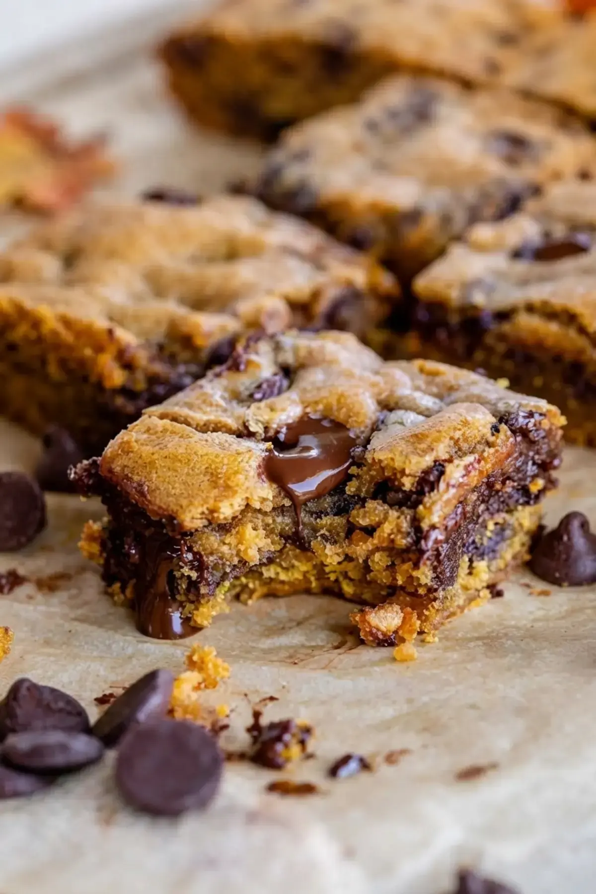 Pumpkin Bars With Chocolate Chips