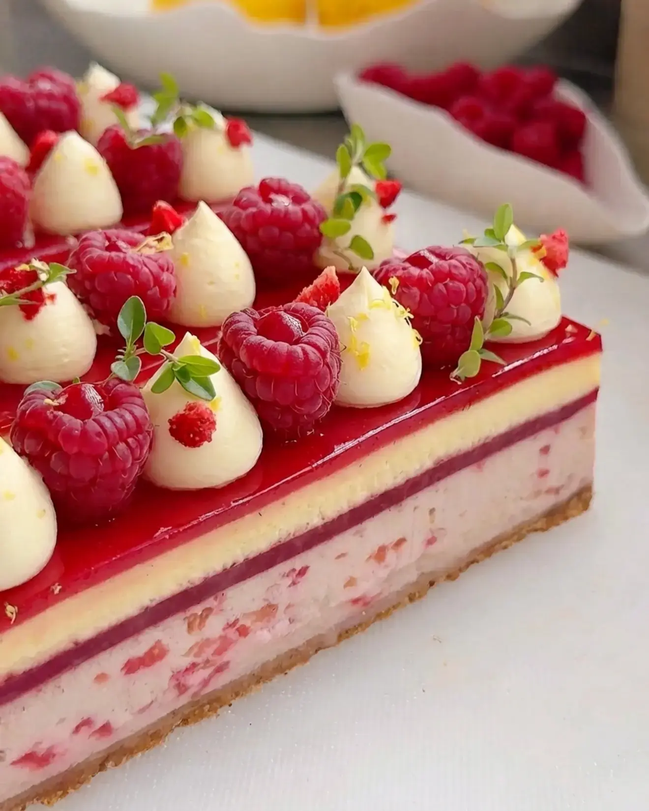 Raspberry Lemon Cheesecake