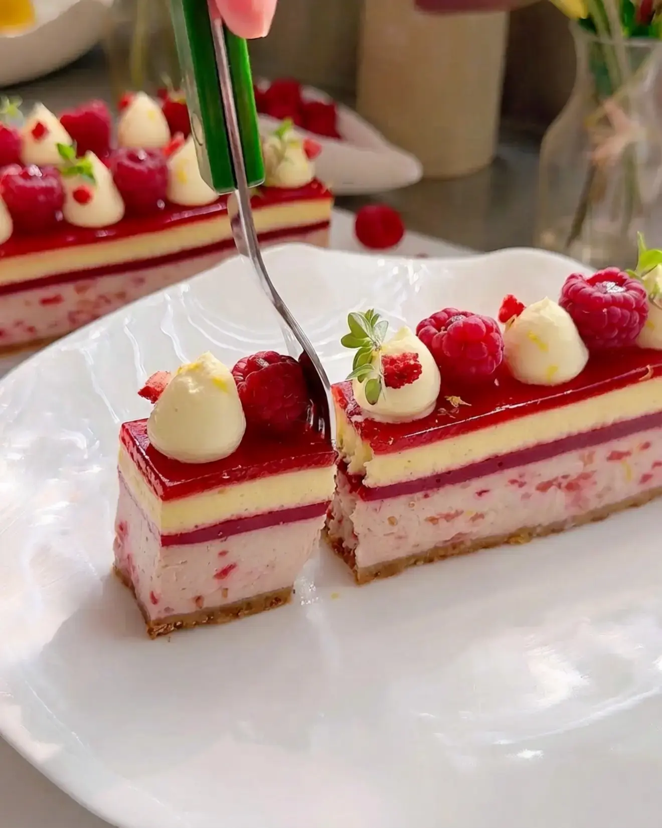 Raspberry Lemon Cheesecake